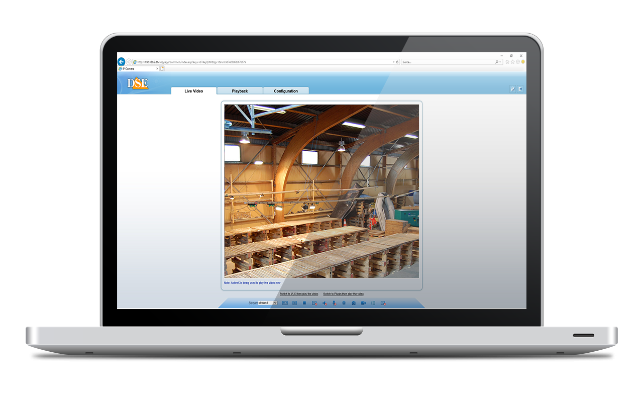 IP camera browser control